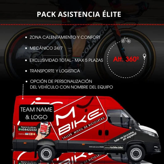 PACK ÉLITE SOPORTE TÉCNICO COMPLETO CAMPEONATO ESPAÑA CARRETERA 2025 - MYBIKE TOURS